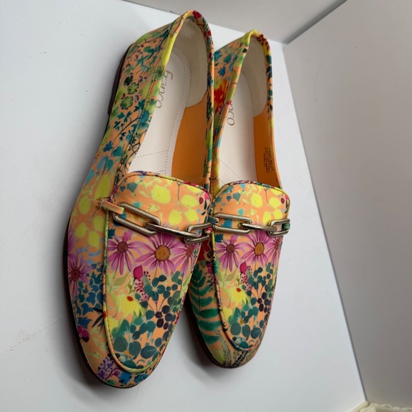 Franco Sarto Berola Floral Bit Loafers Womens 8.5M Multi Color Fabric BEROLA3 - Picture 9 of 11